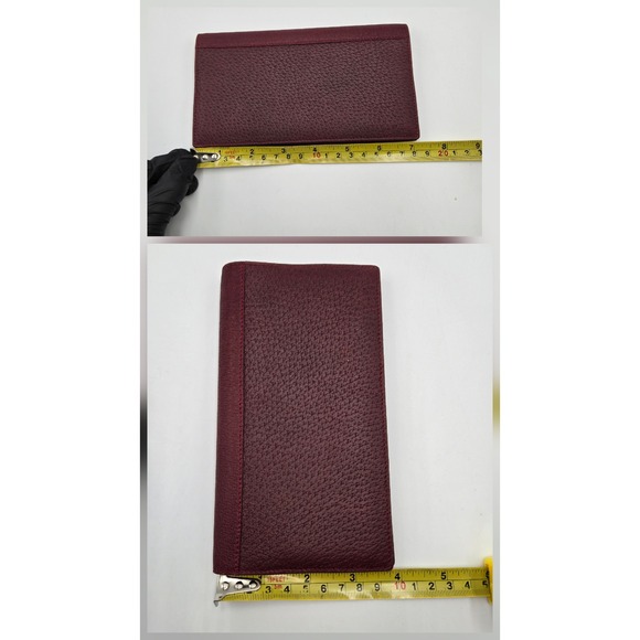 Gucci Burgundy Pebbled Leather Passport Holder & Address Book - Picture 7 of 7